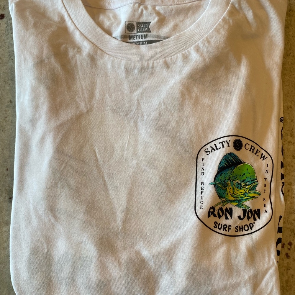 Ron Jon Salty Crew - White Long-sleeve - Medium